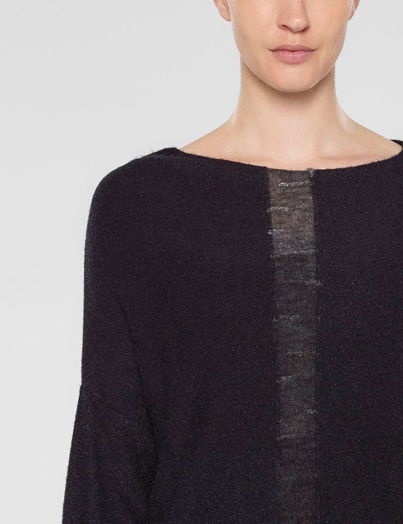Sarah Pacini Langer sweater mit breite schultern