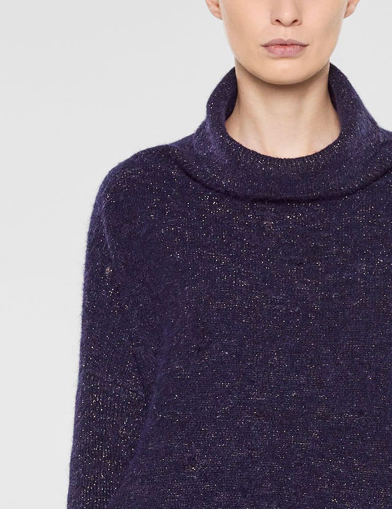 Sarah Pacini Kurzer sweater mit kragen