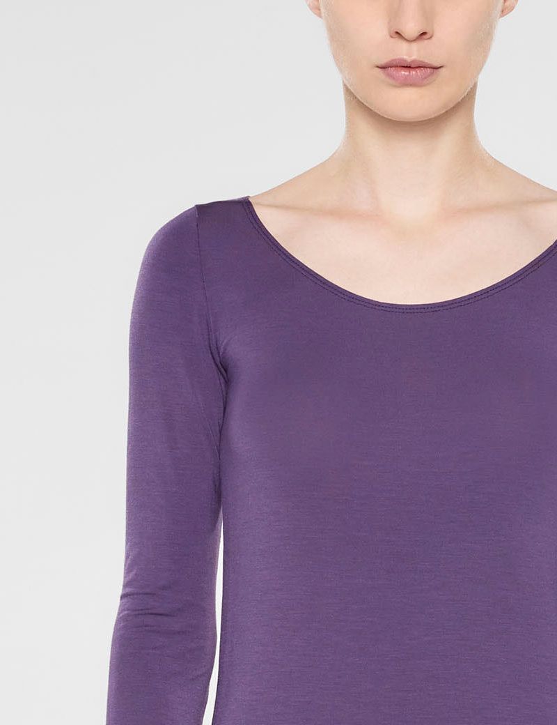 Sarah Pacini Zoë - long sleeve scoop neck t-shirt