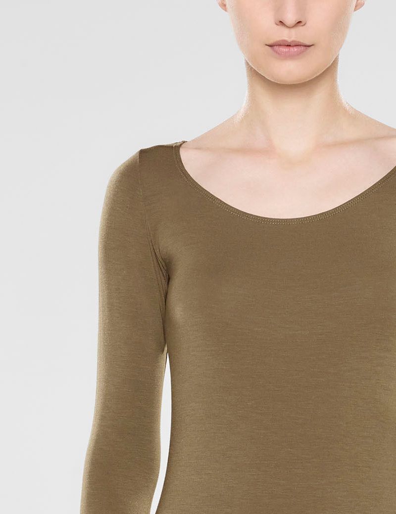 Sarah Pacini Zoë - long sleeve scoop neck t-shirt