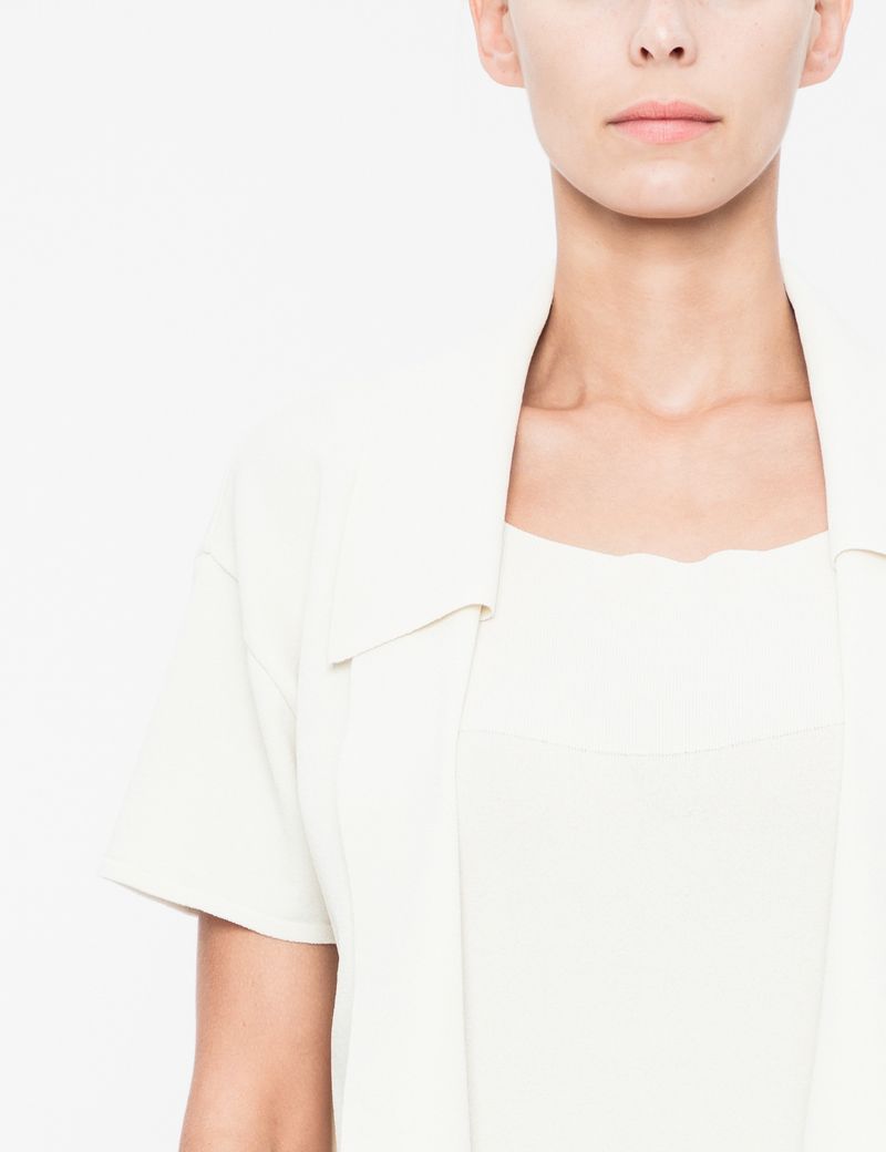 Sarah Pacini Cropped cardigan - layered collar