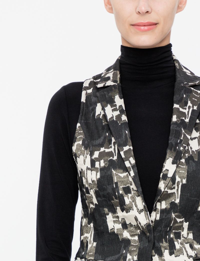 Sarah Pacini Sleeveless jacket - camouflage