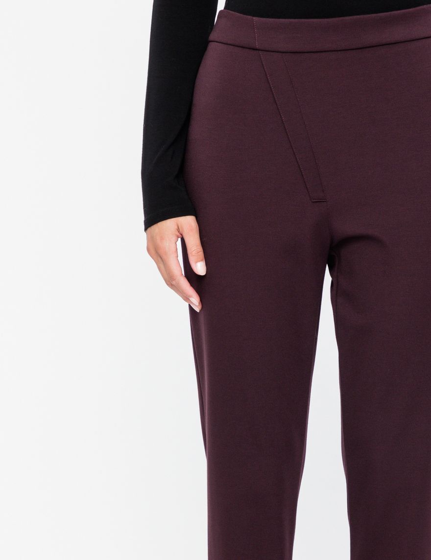 Sarah Pacini Pantalon viscose - poche plaquée