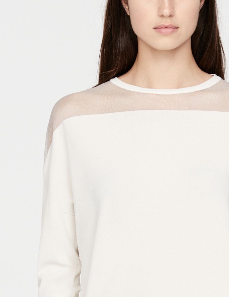 Sarah Pacini Round-neck sweater - sheer details