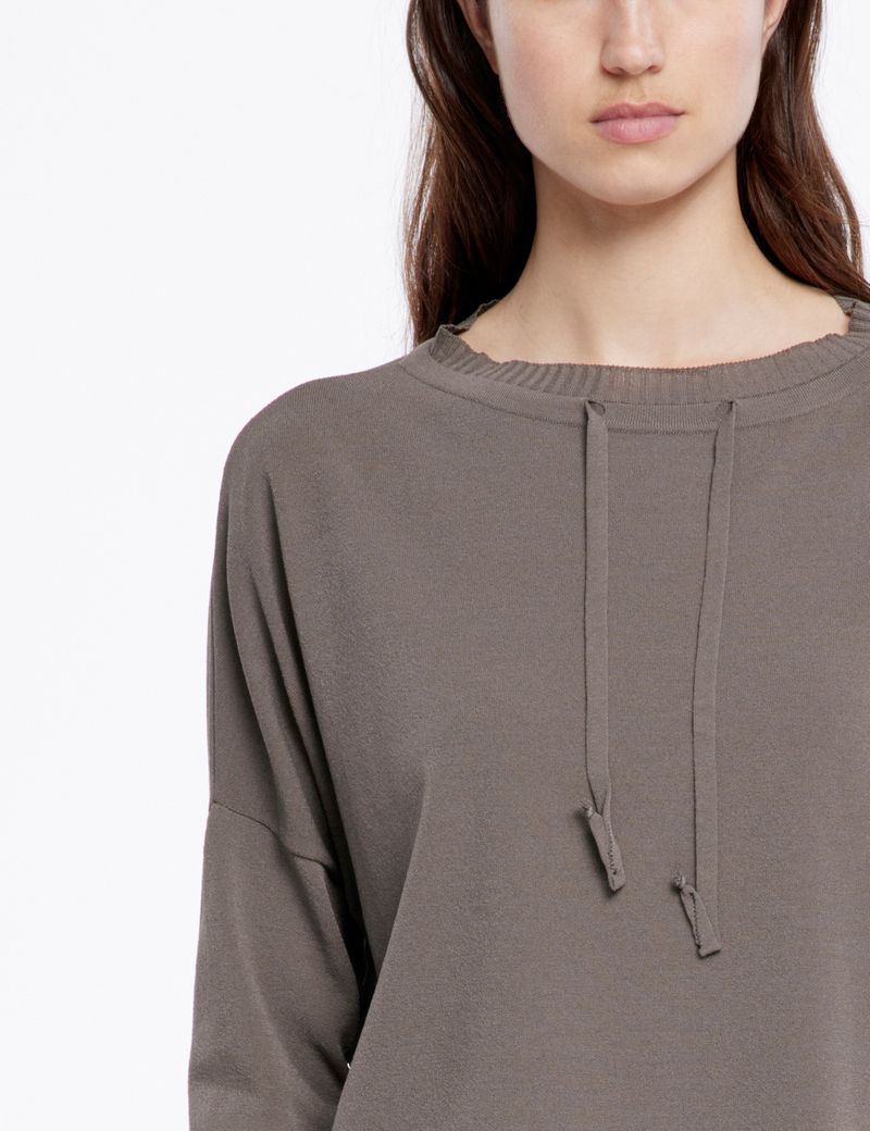 Sarah Pacini Cropped sweater - drawstring