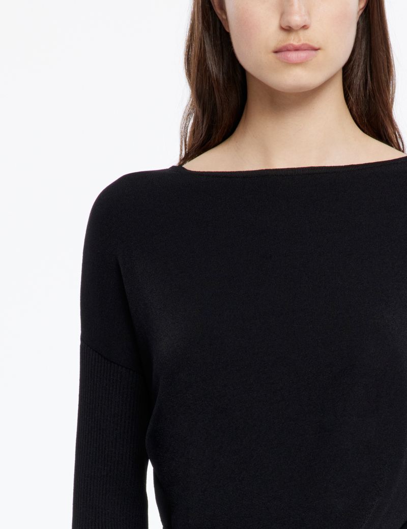 Sarah Pacini Streetwear-Pullover - asymmetrisch