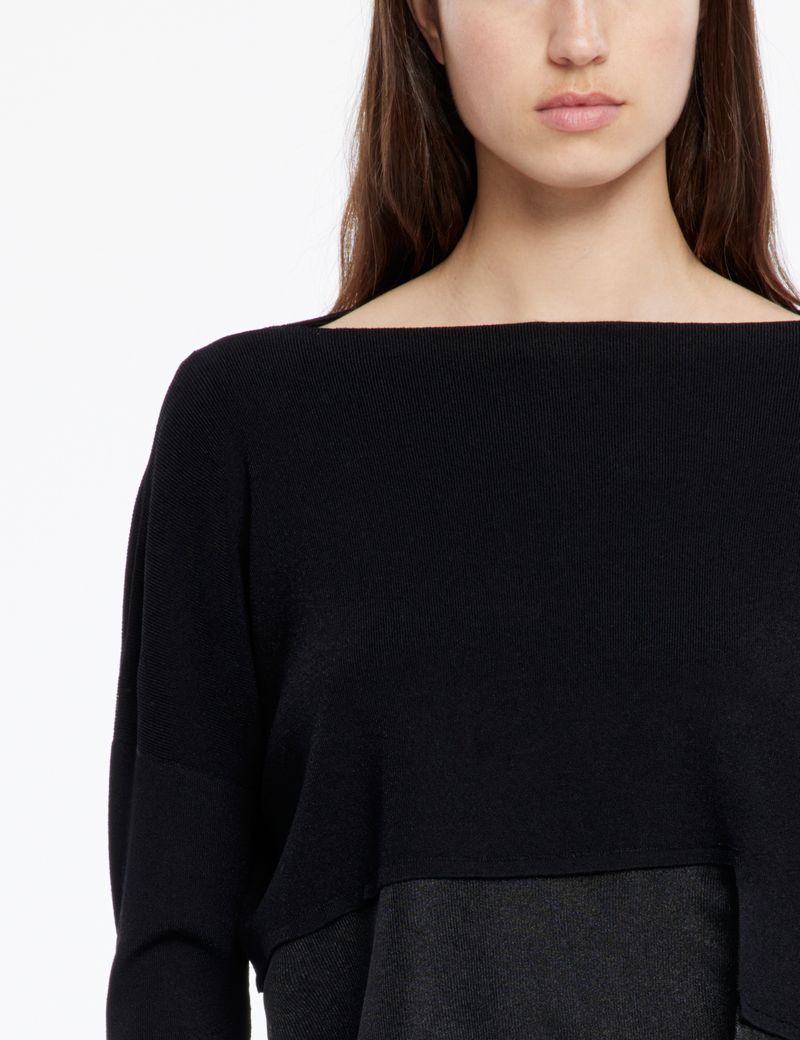 Sarah Pacini Sweater - translucent inserts