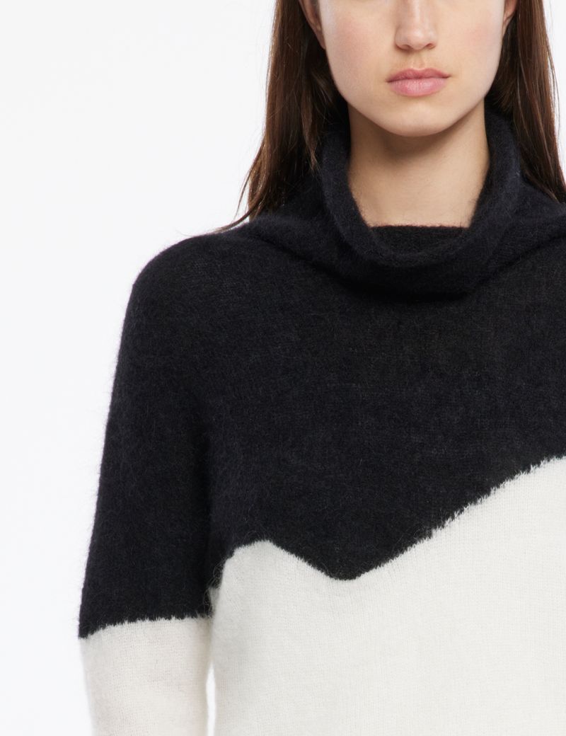 Sarah Pacini Mohair-merino sweater - funnel neck