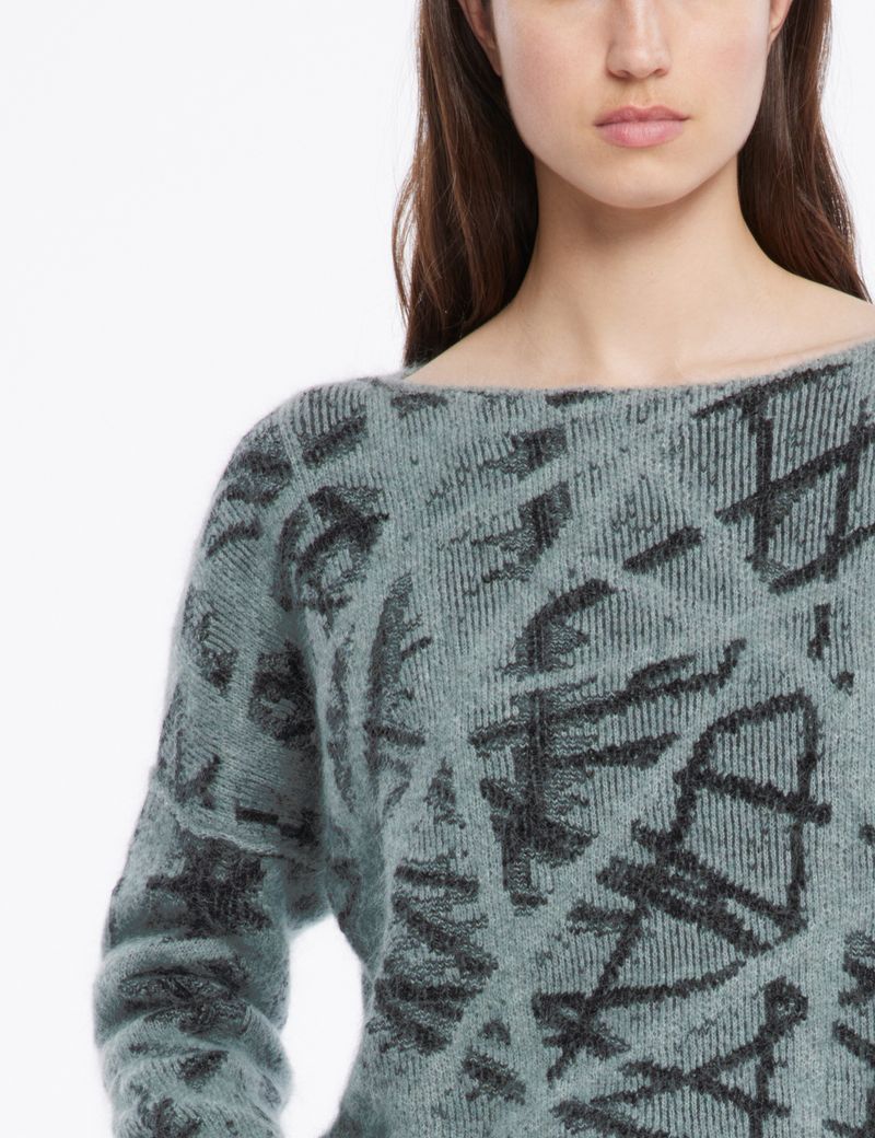 Sarah Pacini Cropped sweater - crossing lines