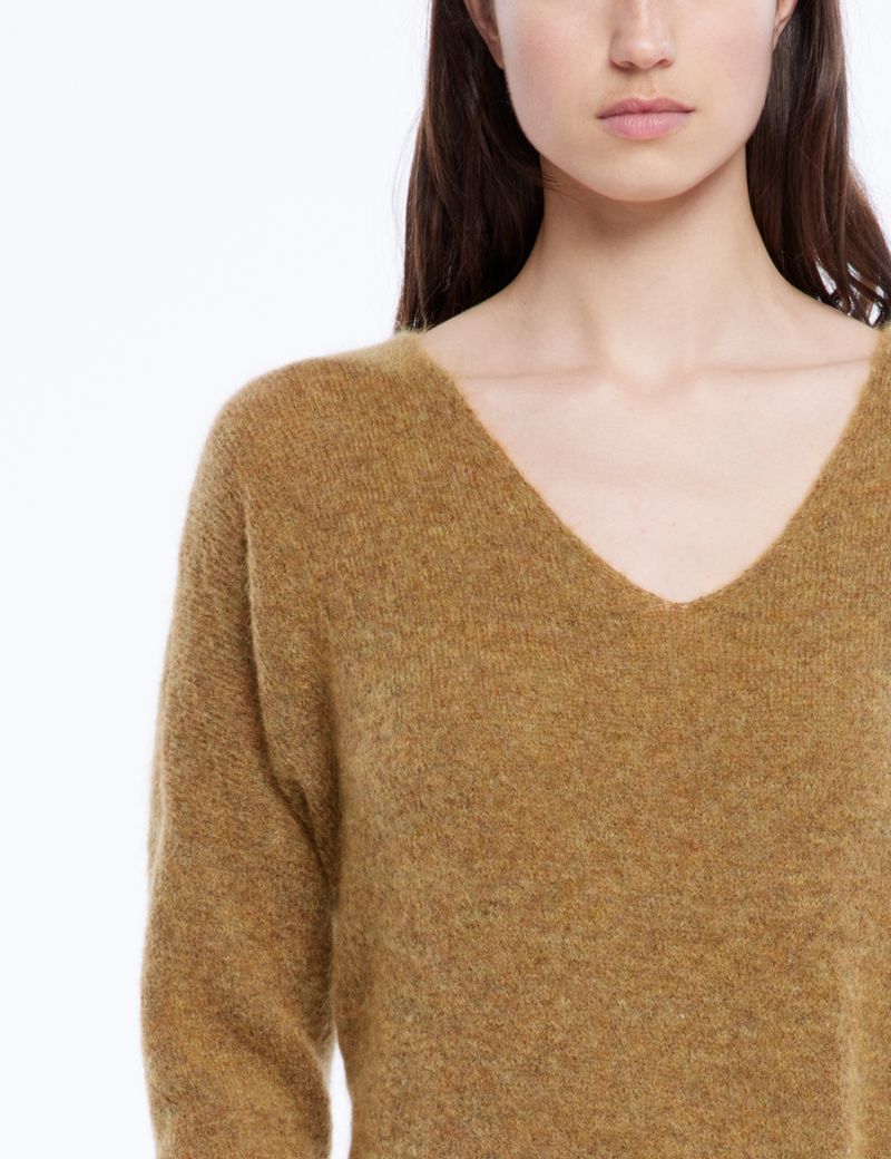 Sarah Pacini Mohair-merino sweater - V-neck