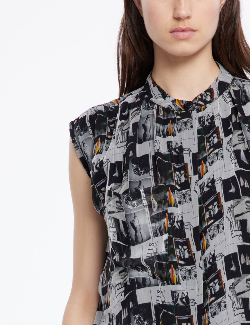 Sarah Pacini Sleeveless shirt - mood board