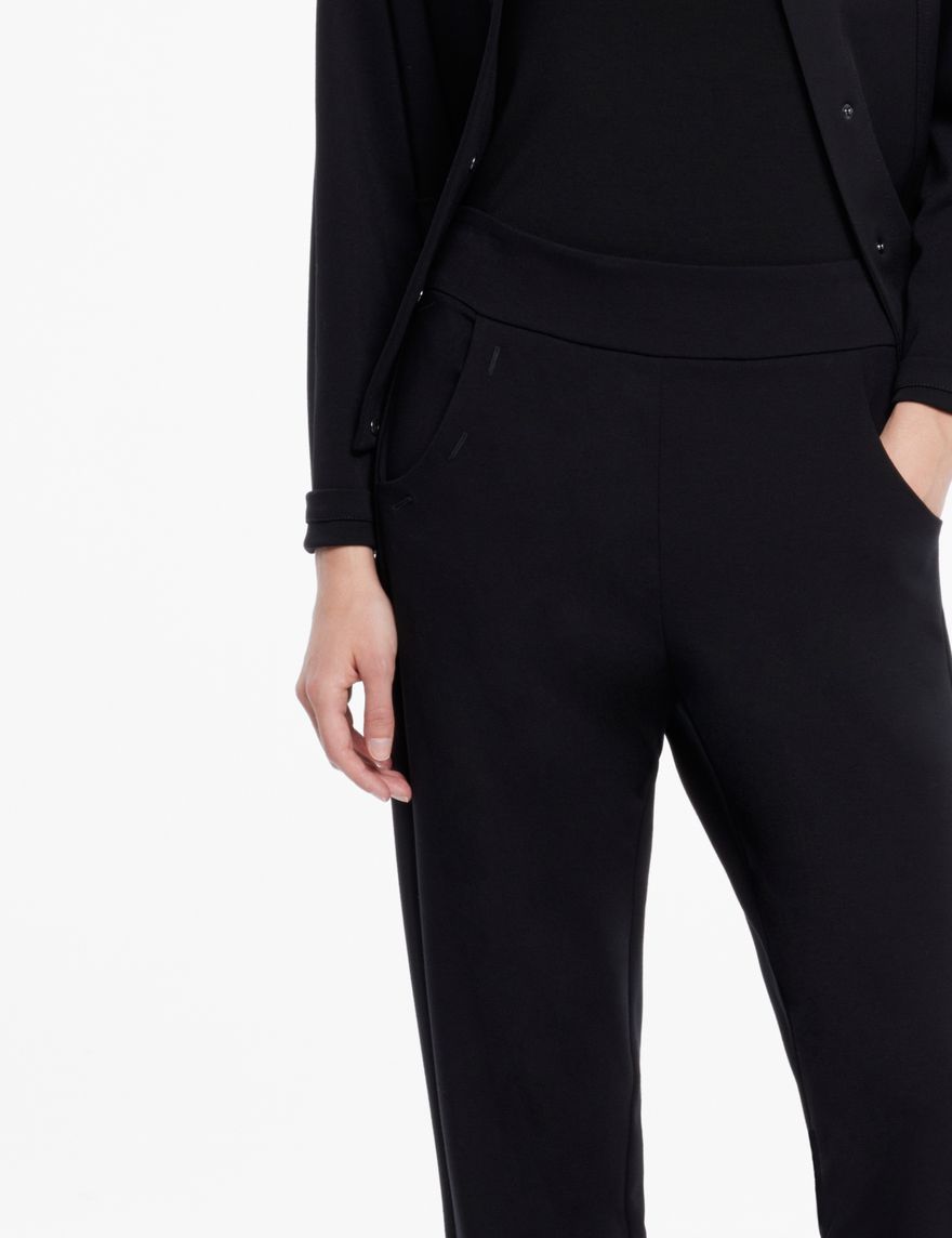 Sarah Pacini Jersey pants - buttonhole details