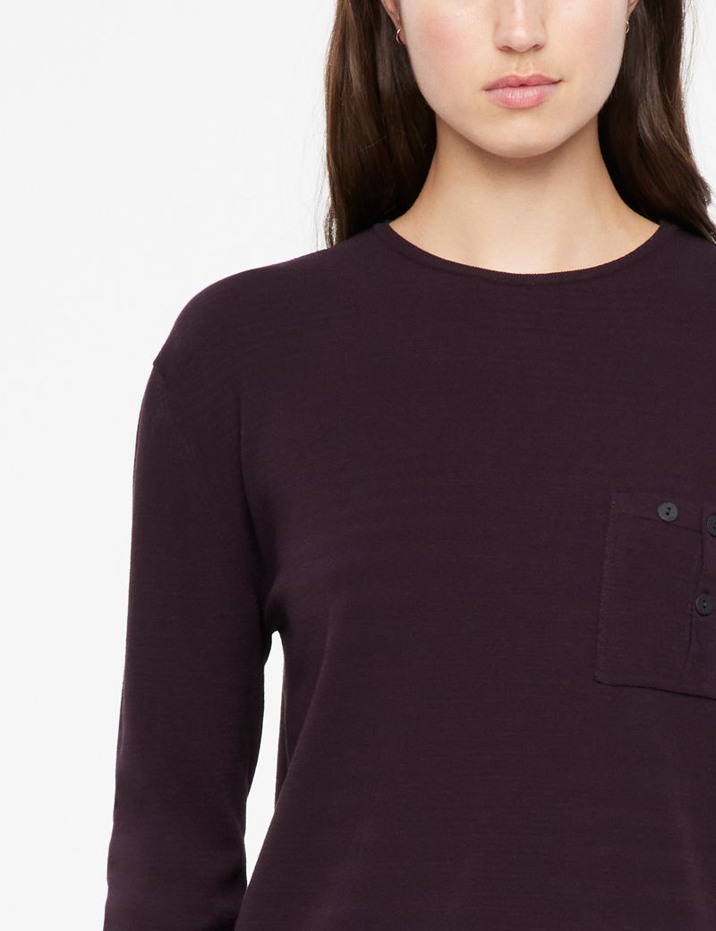 Sarah Pacini Long sweater - pocket details