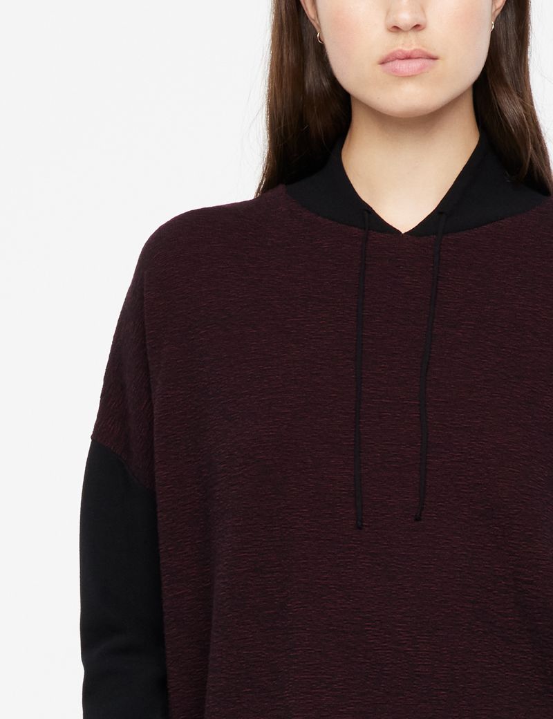 Sarah Pacini Jacquard sweater - hood
