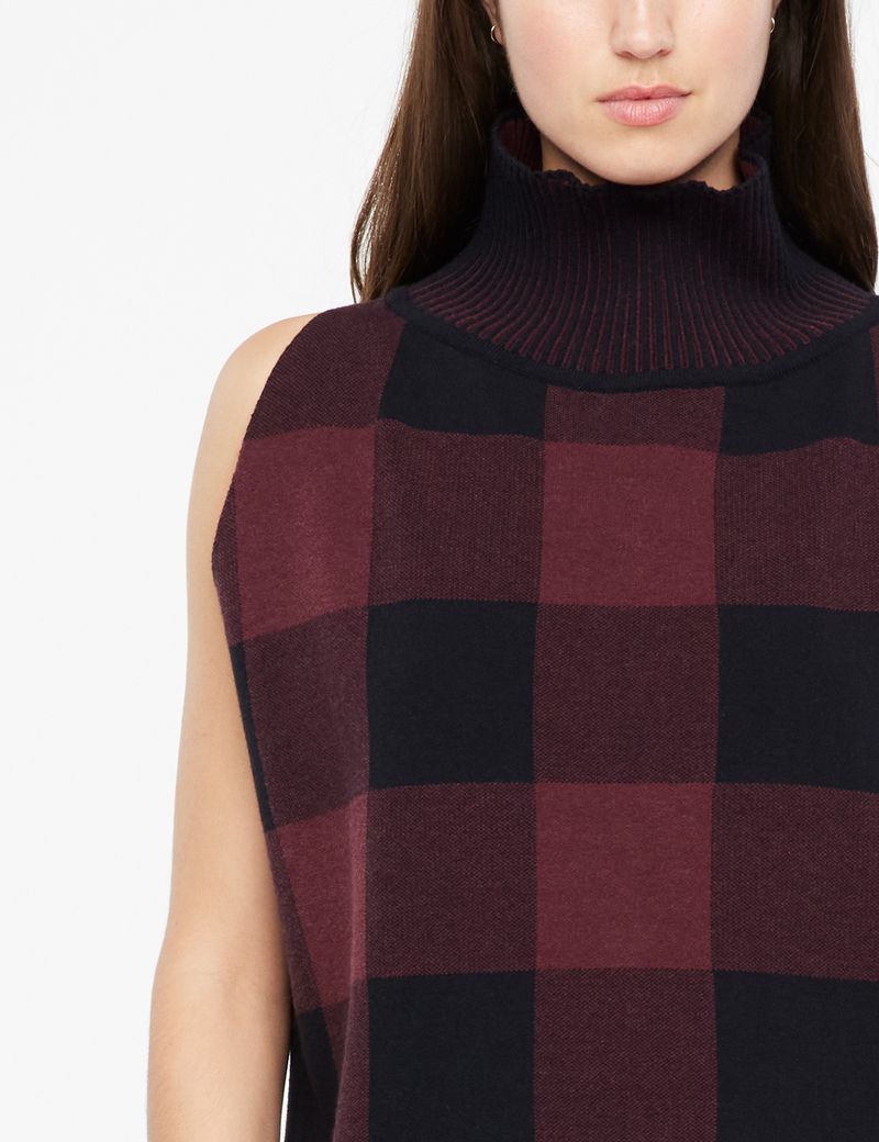 Sarah Pacini Sleeveless sweater - plaid