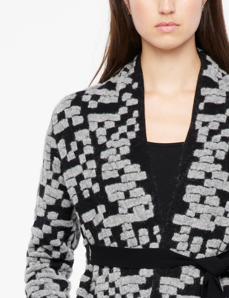 Sarah Pacini Textured cardigan - QR code