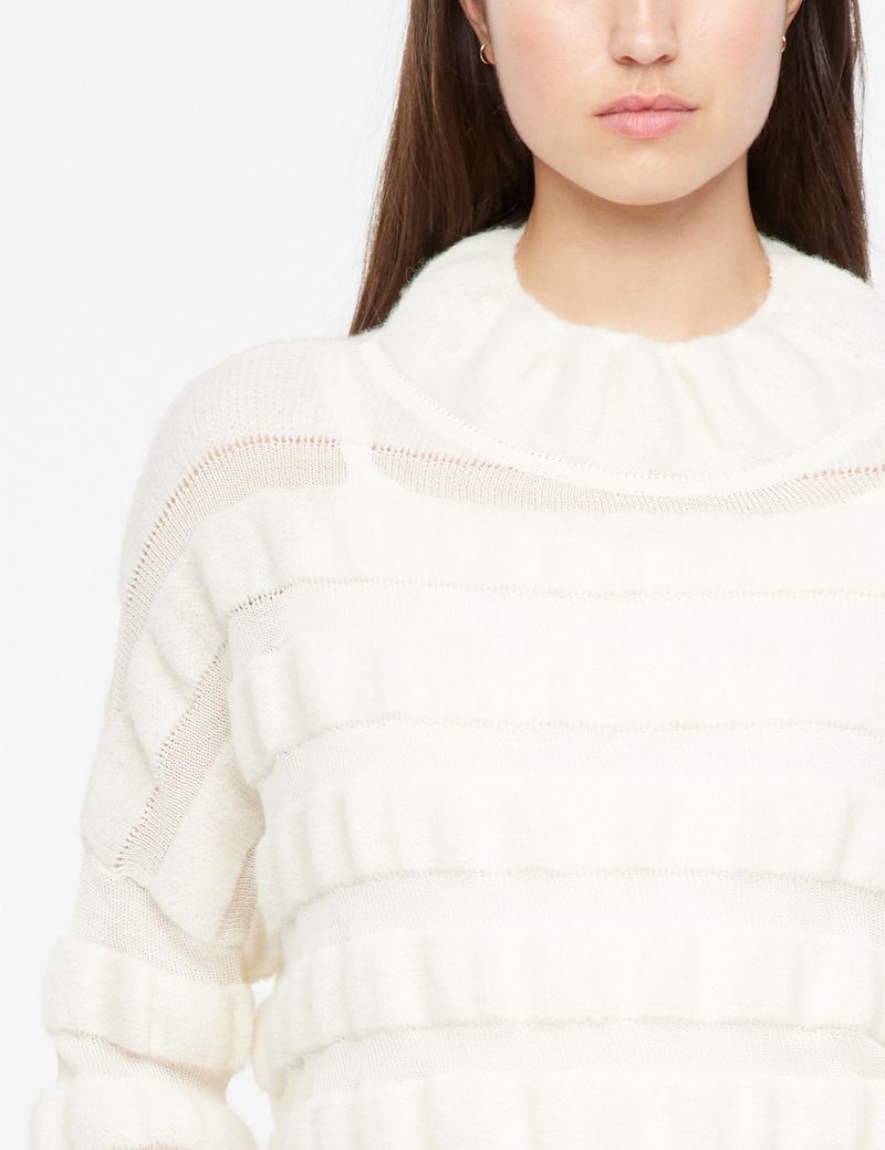 Sarah Pacini Cropped sweater - veil stripes