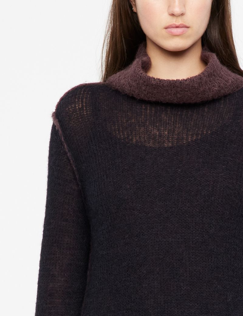 Sarah Pacini Long sweater - 2-sided mohair