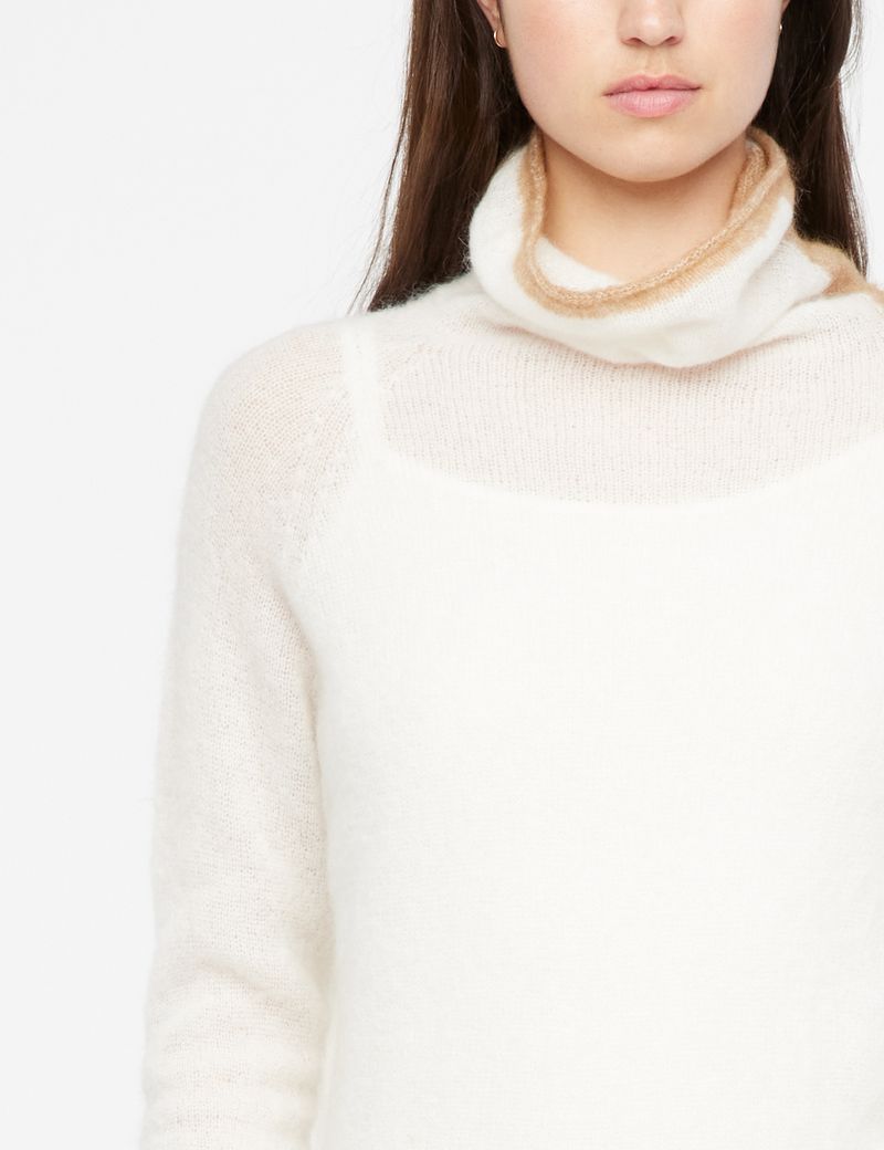 Sarah Pacini Bicolor sweater - mock neck