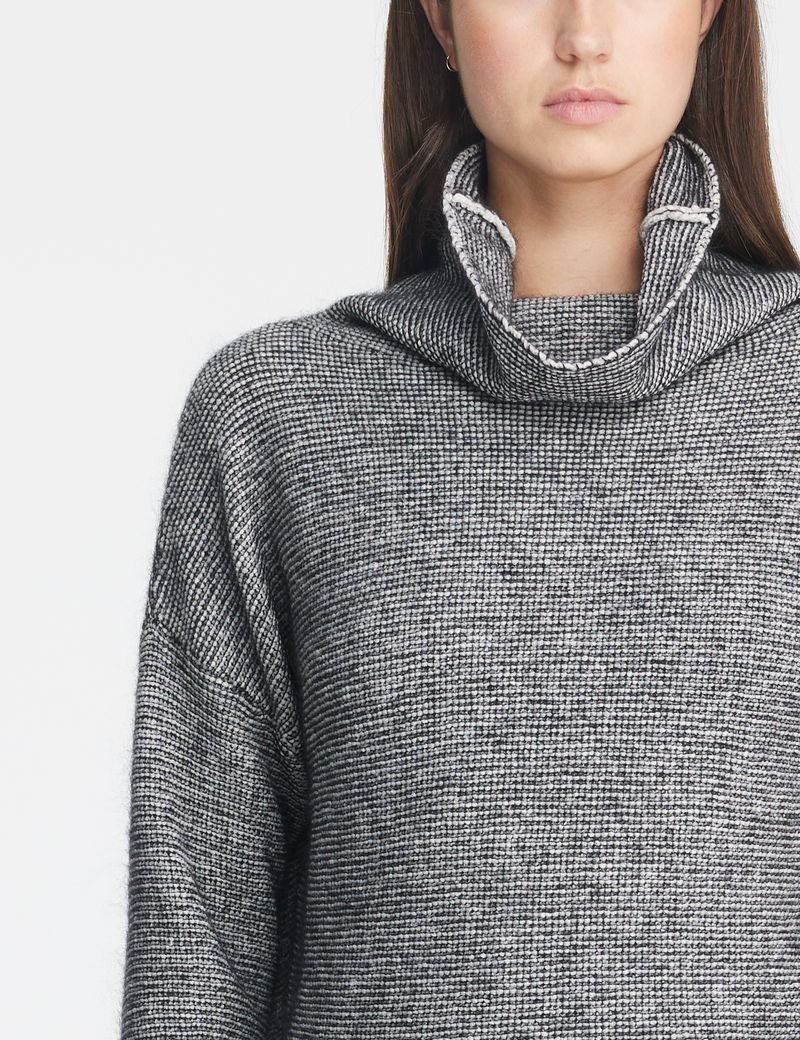Sarah Pacini Jacquard sweater - ribbing