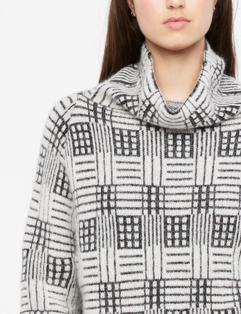 Sarah Pacini Jacquard sweater - mosaic