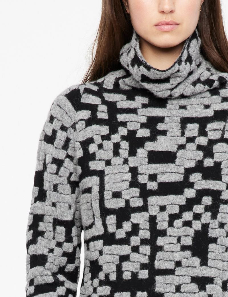 Sarah Pacini Texturierter Pullover - QR-Code