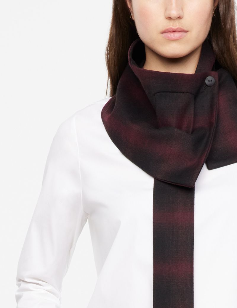 Sarah Pacini Necktie - checkered flannel