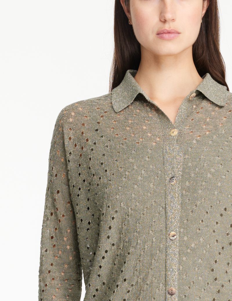 Sarah Pacini Geperforeerd shirt