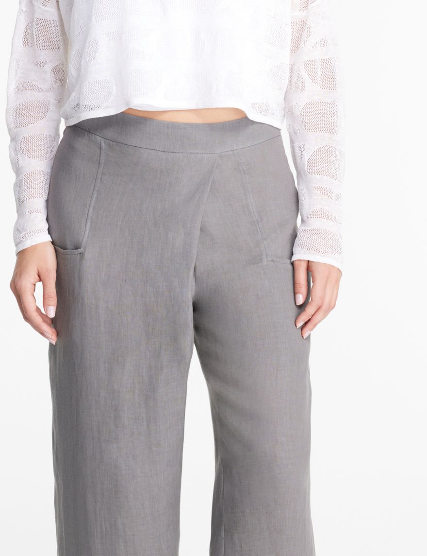 Sarah Pacini Linen pants - pleated
