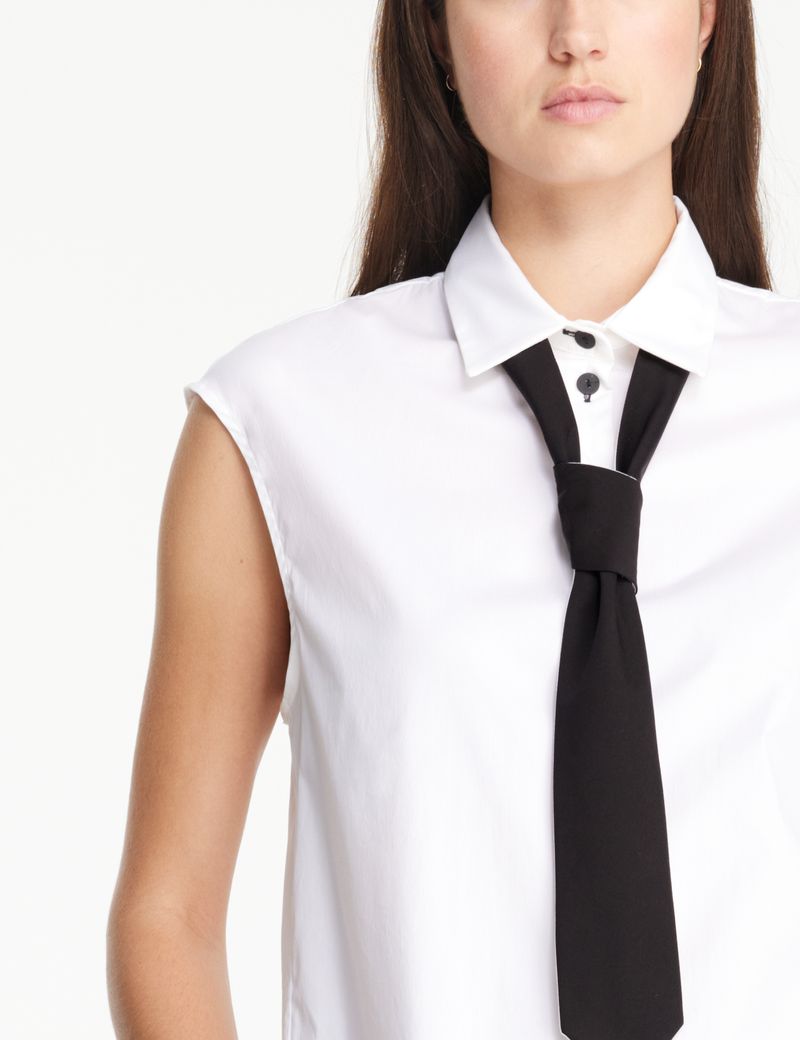 Sarah Pacini Cotton poplin necktie
