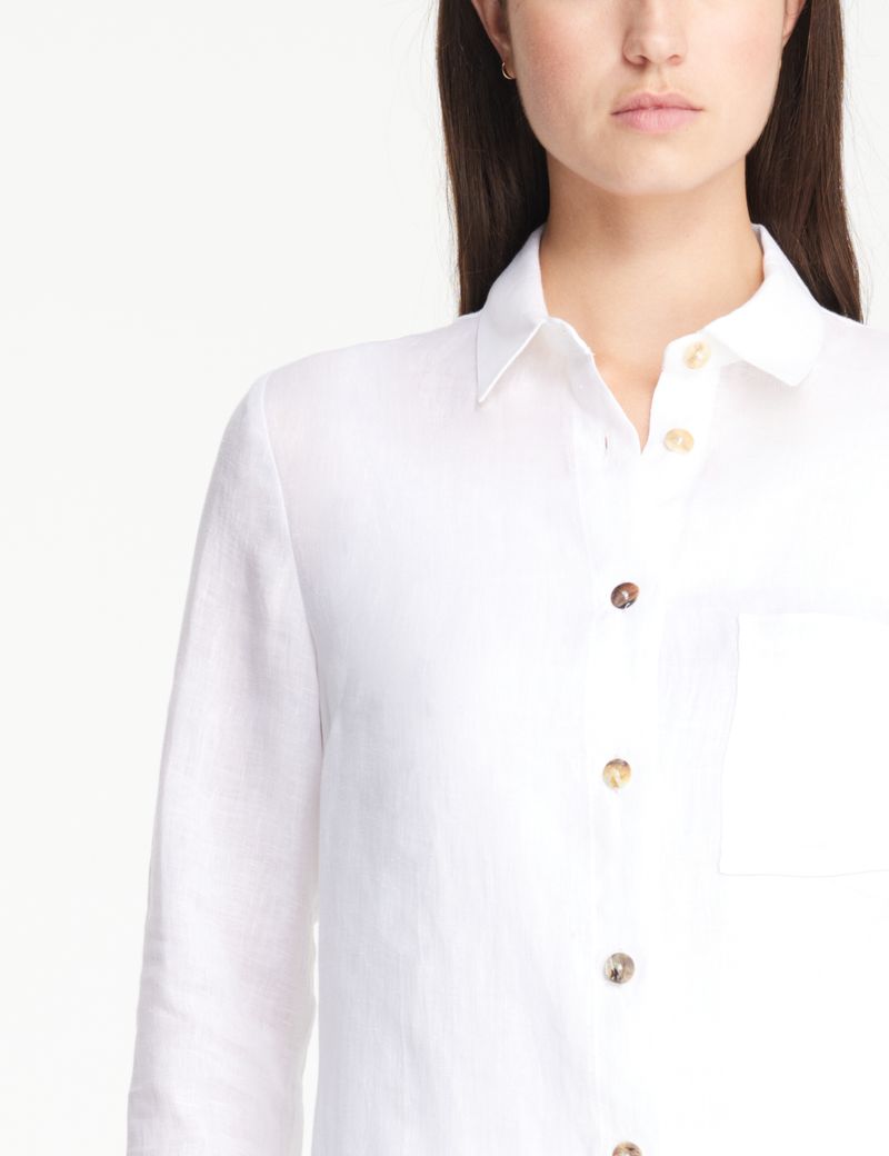 Sarah Pacini Tijdloze linnen t-shirt