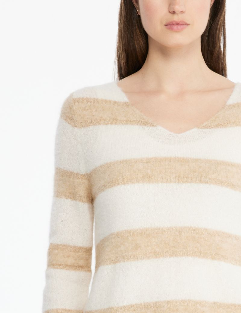 Sarah Pacini Sweater - textured stripes