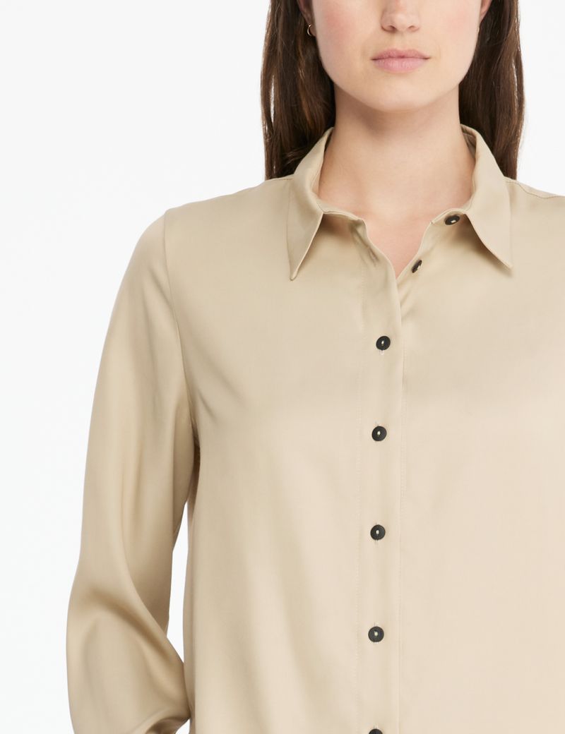 Sarah Pacini Shirt - Satin-Wolle