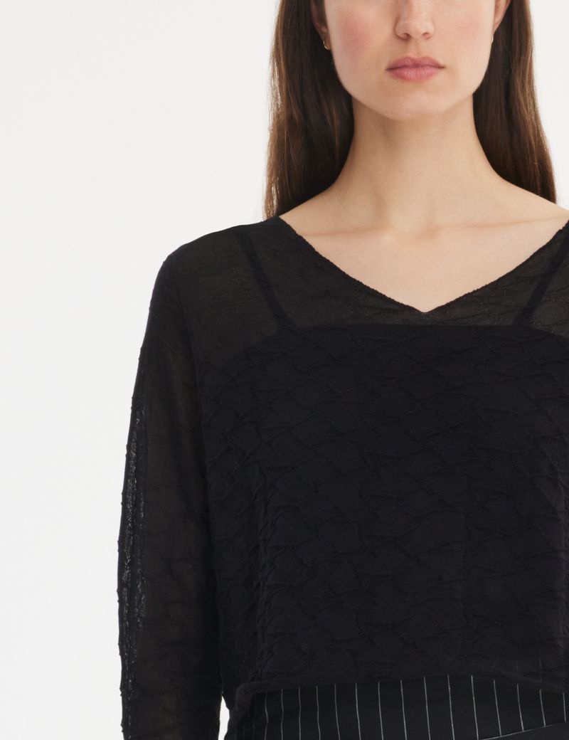 Sarah Pacini Pull court - maille 3D