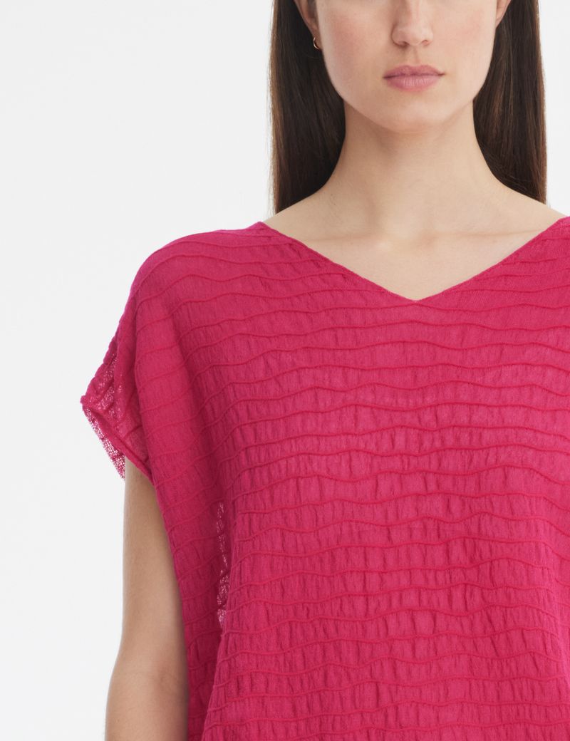 Sarah Pacini V-neck sweater - Zen jacquard
