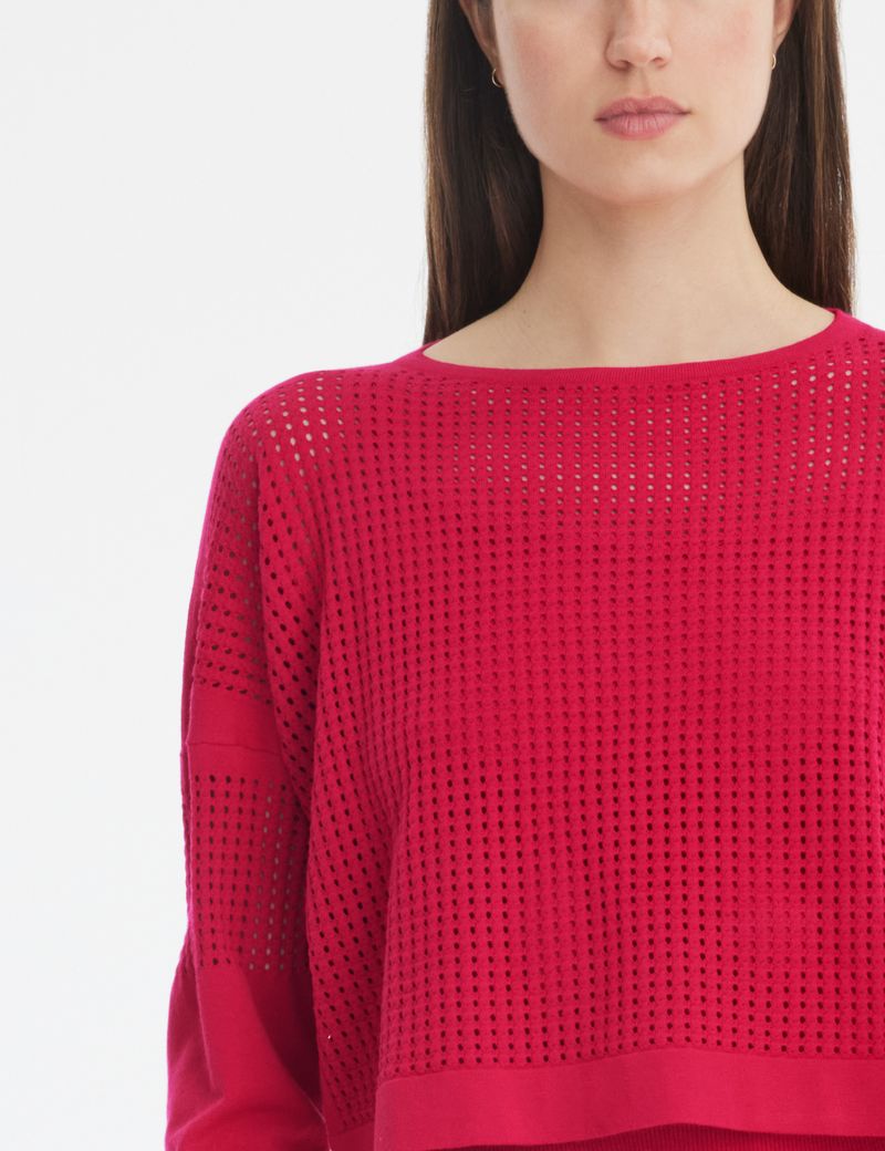 Sarah Pacini Cropped sweater - openwork