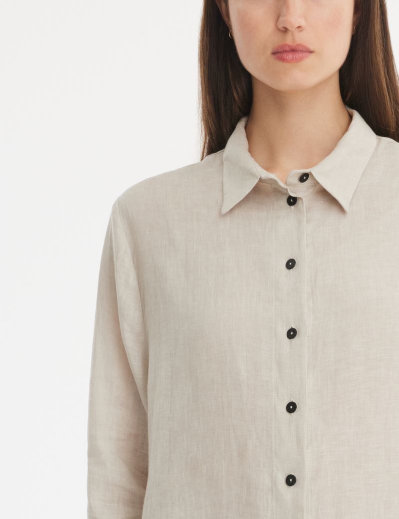 Sarah Pacini Linen shirt - long