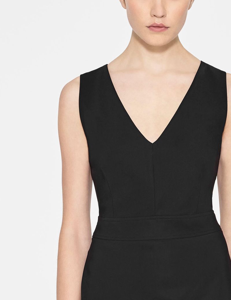 Sarah Pacini FITTED DRESS WIDE STRAPS