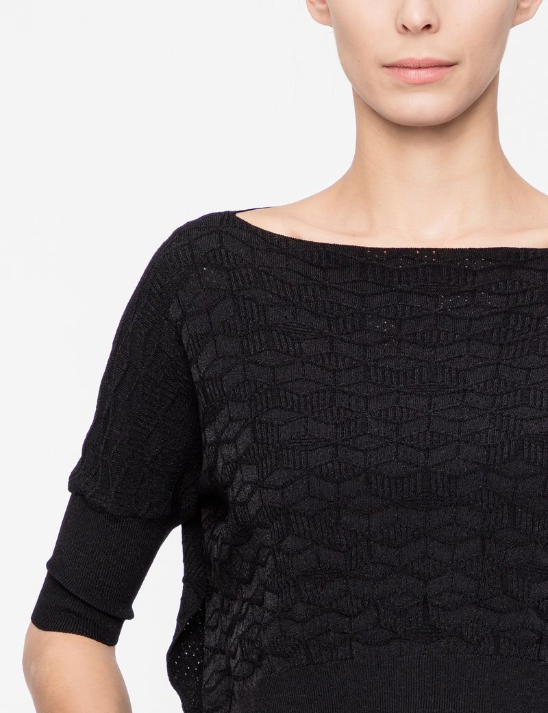 Sarah Pacini Cropped Sweater - Geometrisch