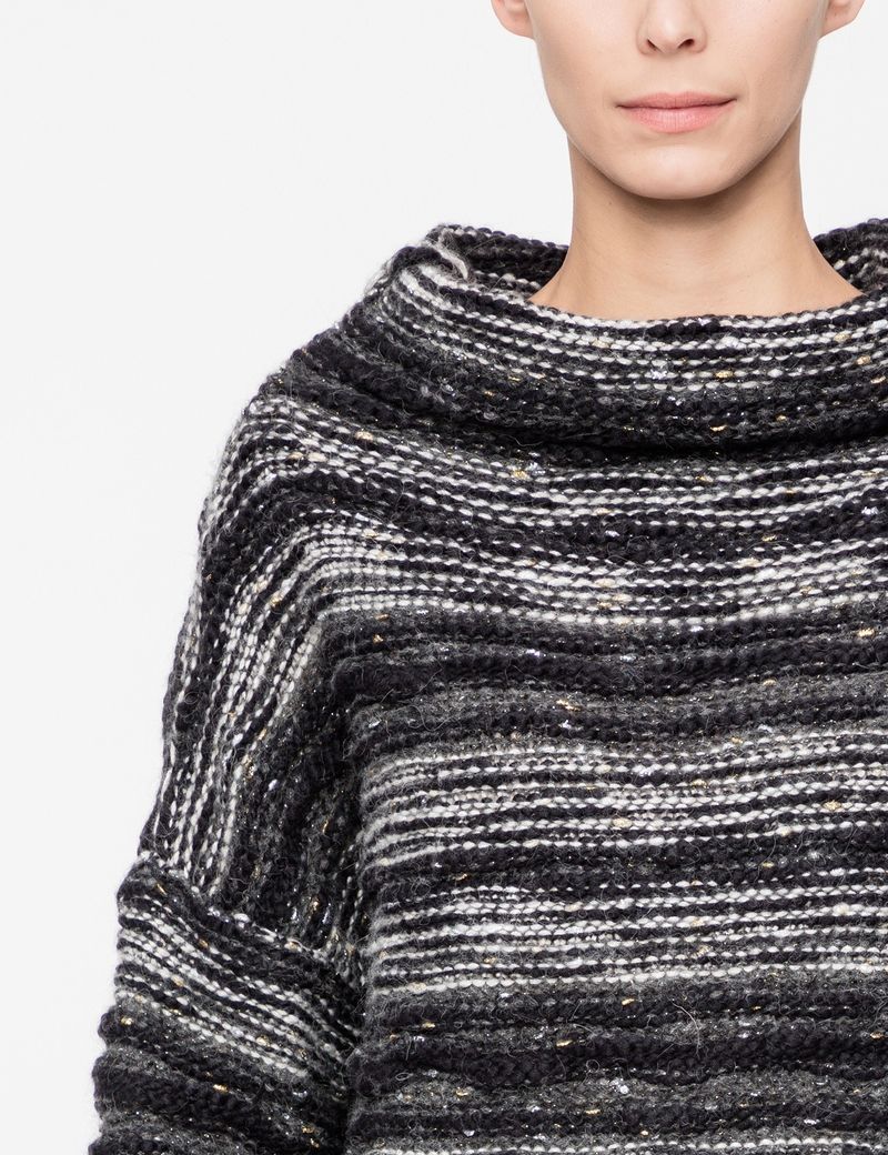 Sarah Pacini Wool sweater - shimmering stripes