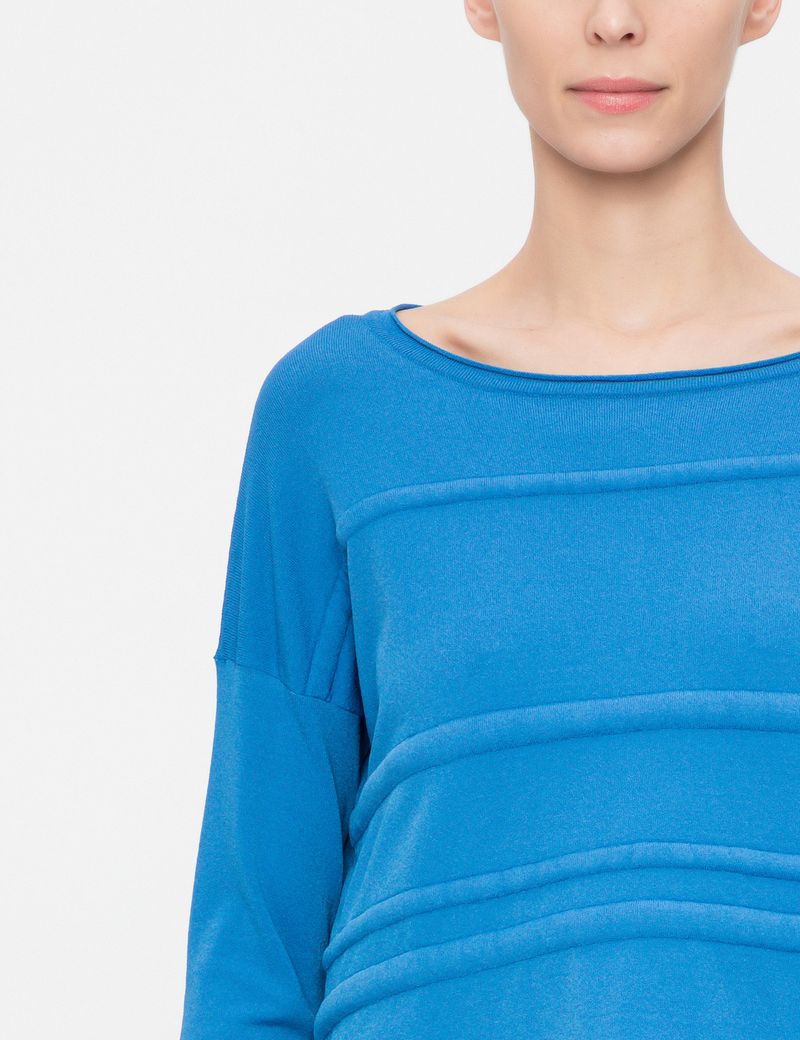 Sarah Pacini CROPPED SWEATER - PADDED DETAILS