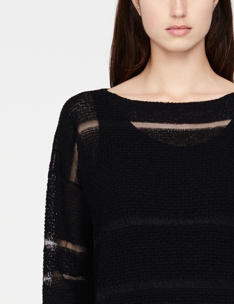 Sarah Pacini Linen sweater - star-stitch
