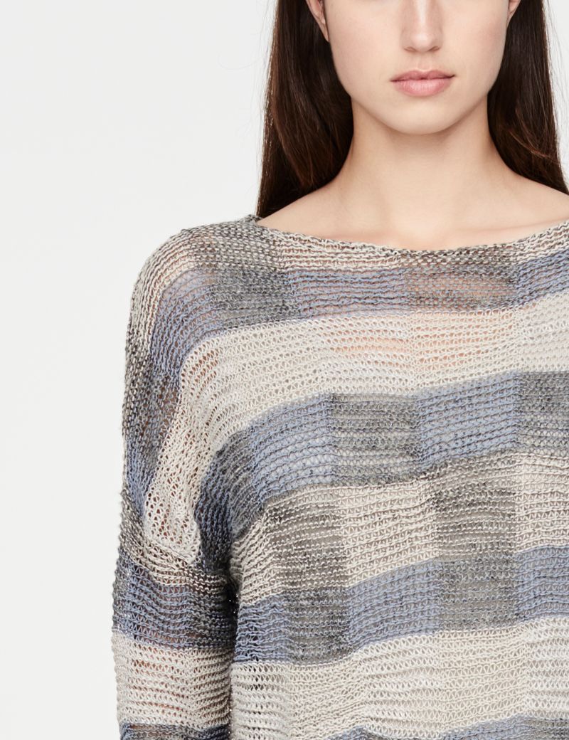 Sarah Pacini Linen sweater - mosaic