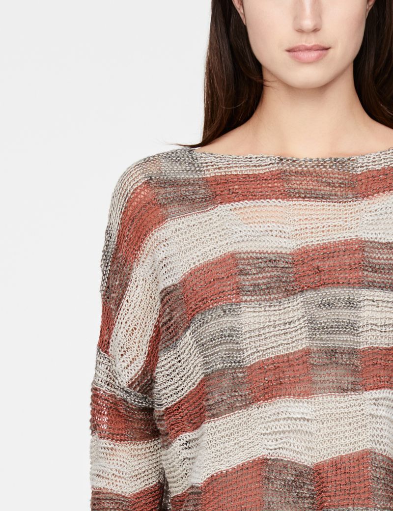 Sarah Pacini Linen sweater - mosaic
