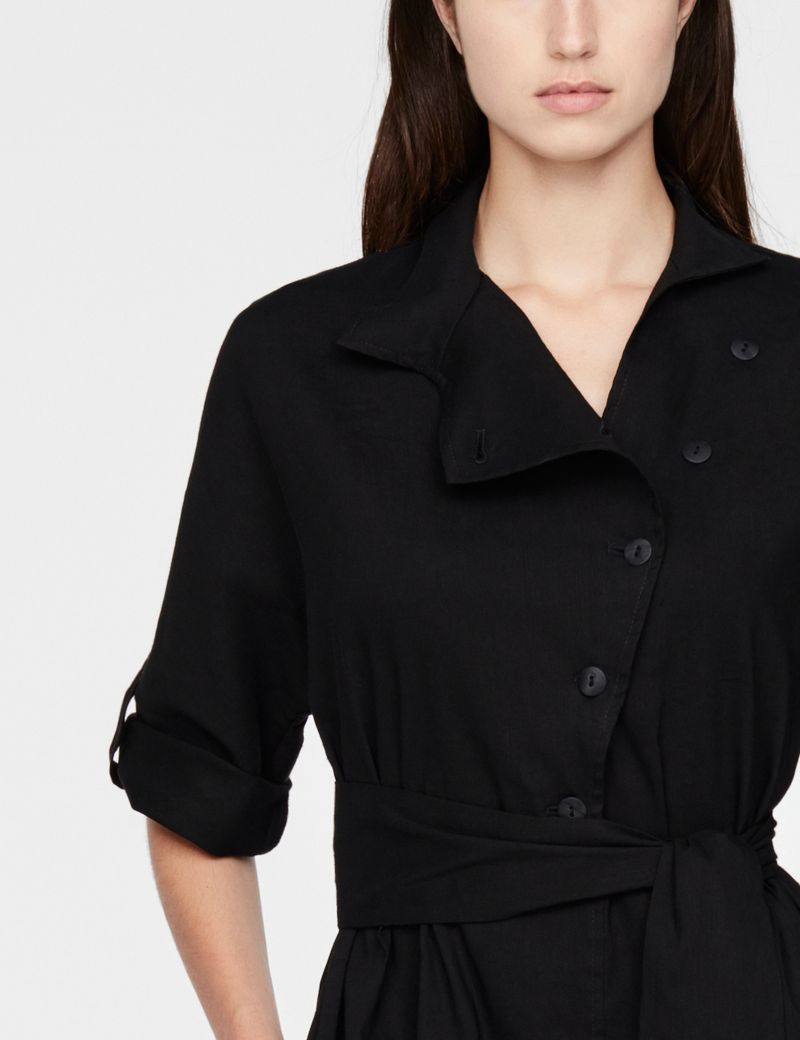 Sarah Pacini Robe-chemise en lin