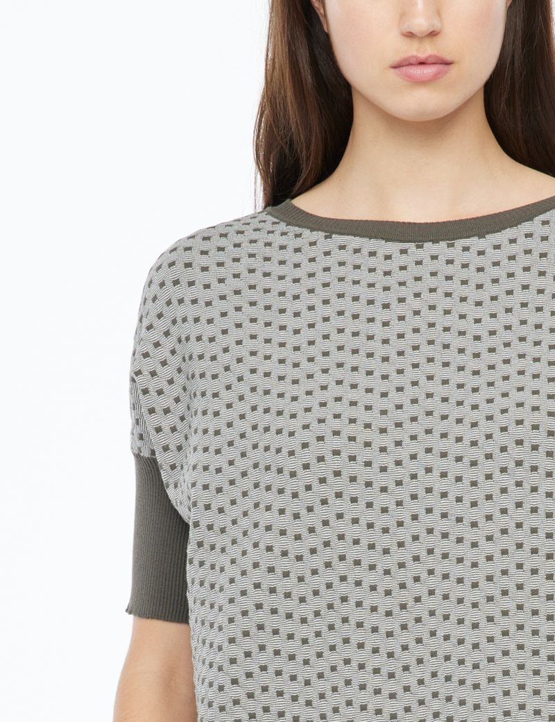 Sarah Pacini Graphic sweater - tapered hem