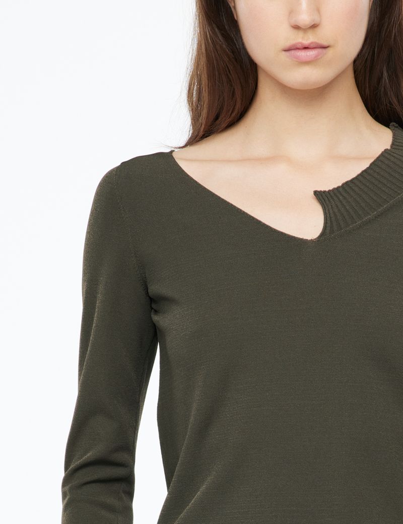 Sarah Pacini Asymmetric sweater - V-neck