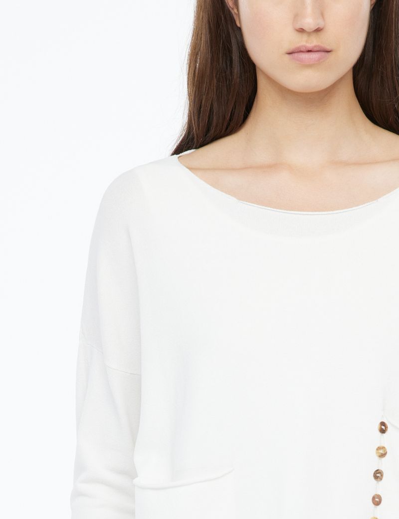 Sarah Pacini Sweater - asymmetric pockets