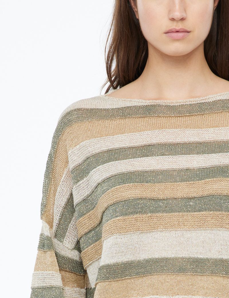 Sarah Pacini Bayadere sweater - boatneck