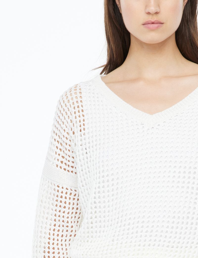Sarah Pacini Cotton sweater - V-neck